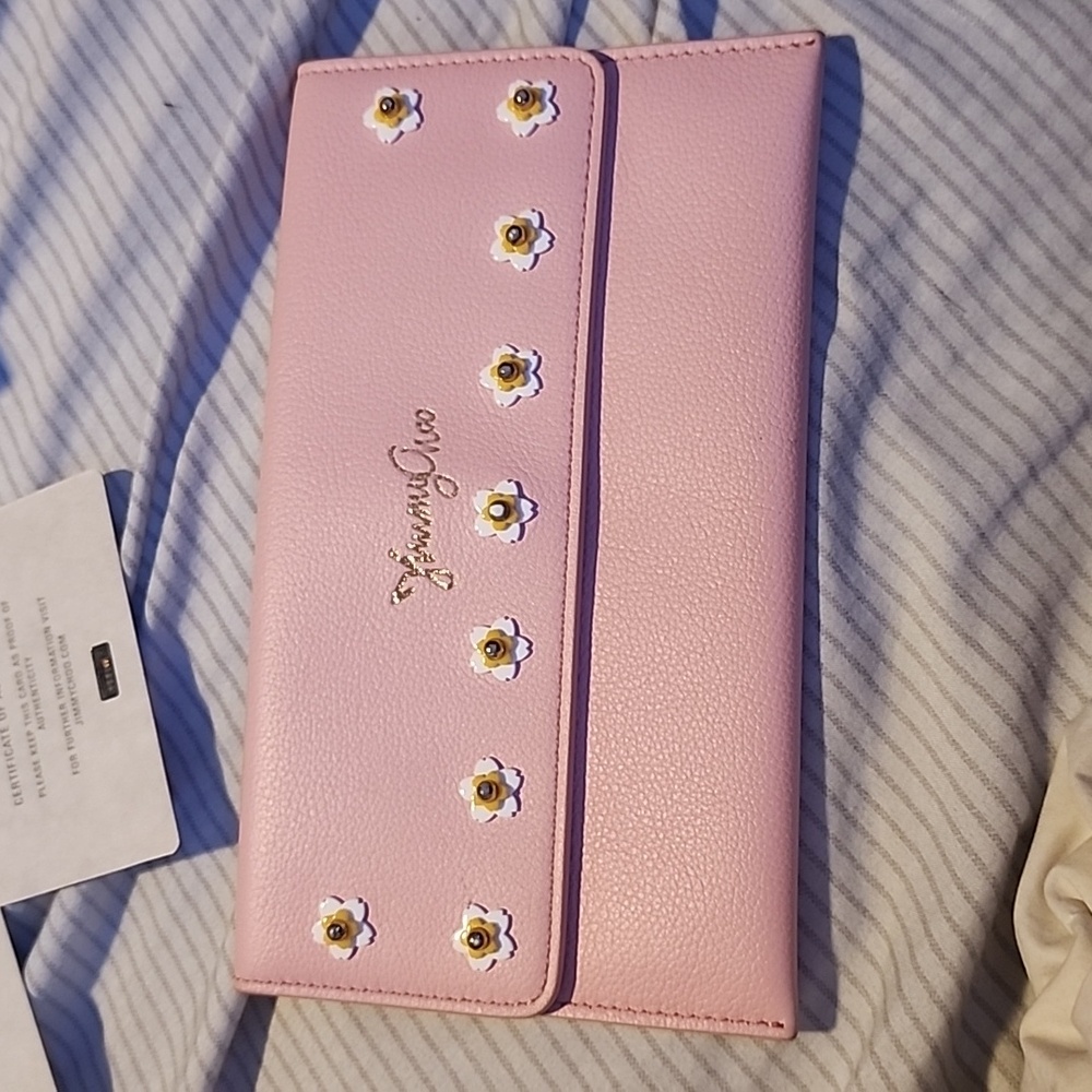 Jimmy Choo Pink Floral Long Wallet